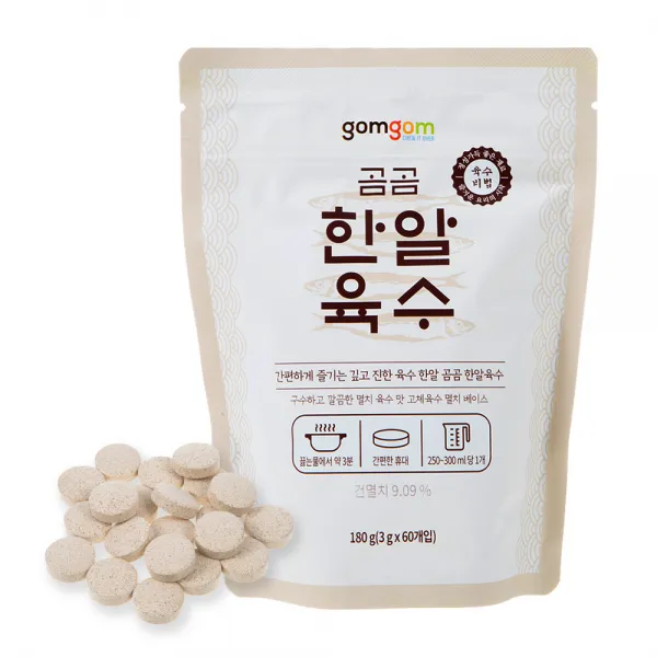 곰곰 한알육수 60개입, 180g, 1개