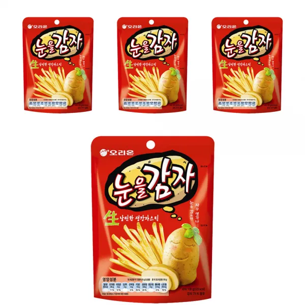오리온 눈을감자 스낵, 113g, 4개