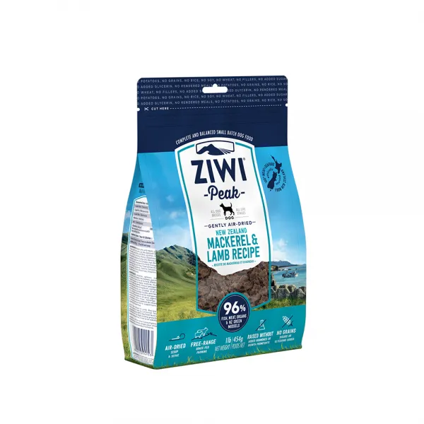 지위픽 독 식품 고등어&양고기 생선 454g