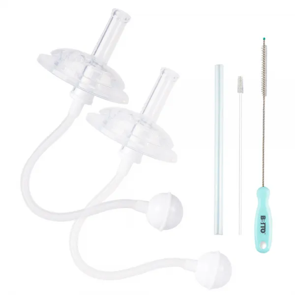 비비또 교체용 추빨대 2P + BRUSH 2종 + 빨대대롱 1P 세트, 혼합색상, 1세트