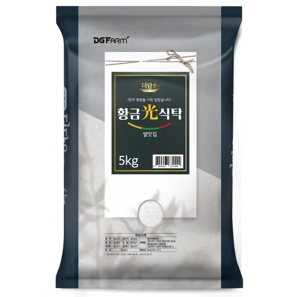 대구농산 2020년 더담은 황금빛식탁 햅쌀 5kg 1개
