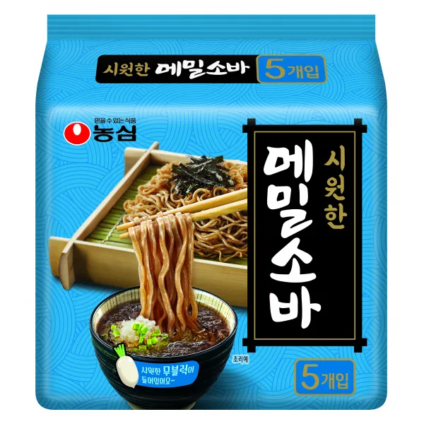 농심 메밀소바 127g 5개