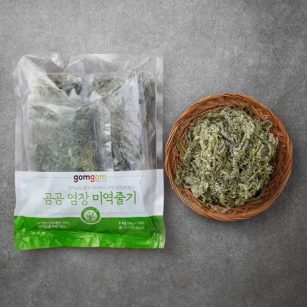 곰곰 염장 미역줄기 200g 5개입