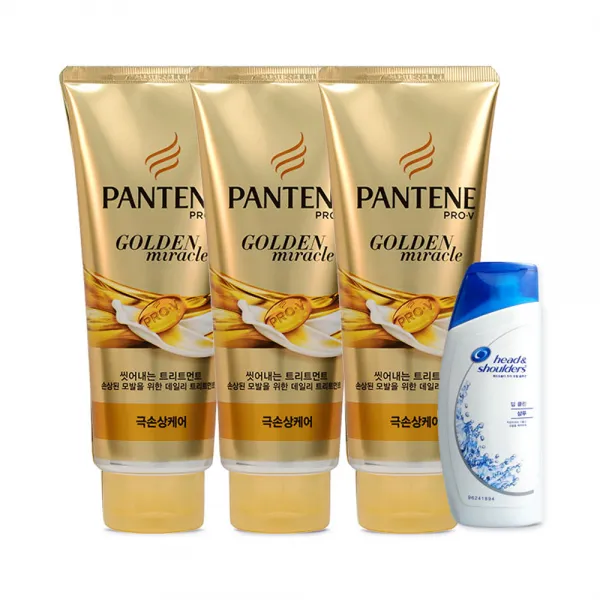 팬틴 극손상케어 트리트먼트 세트 220ml 3p + 90ml, 1세트