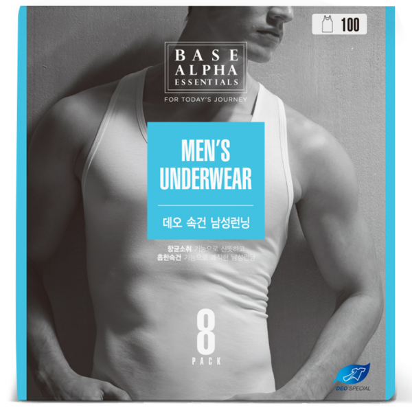 쿠팡 브랜드 베이스알파 남성용 3기능성 런닝 8p