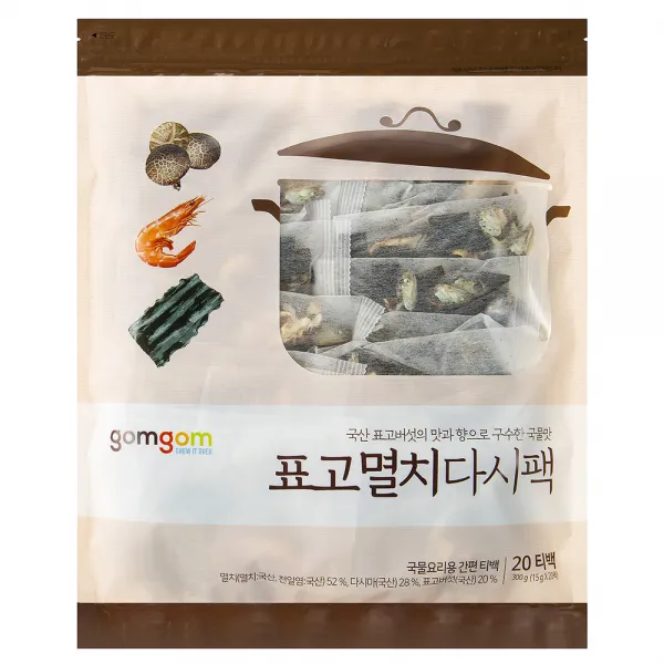 곰곰 구수한 국물용 표고멸치 다시팩 300g 1개