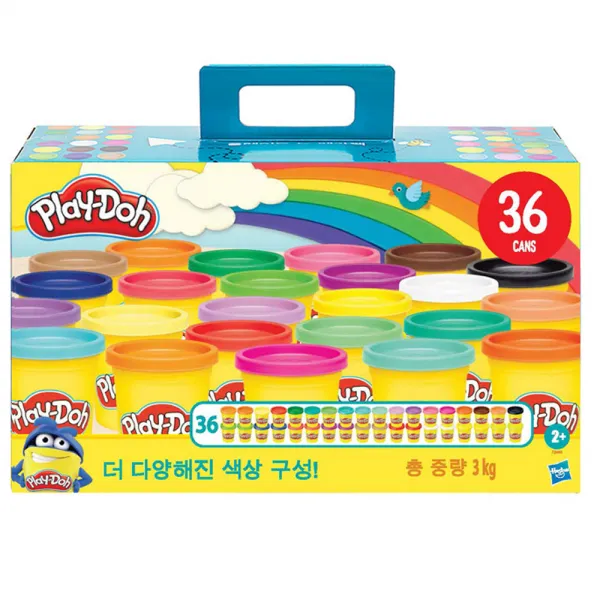 해즈브로 플레이도우 뉴 메가팩 36팩, 혼합색상