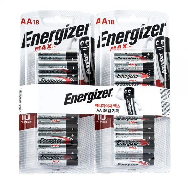 에너자이저 맥스 Aa 건전지 18개입 2개