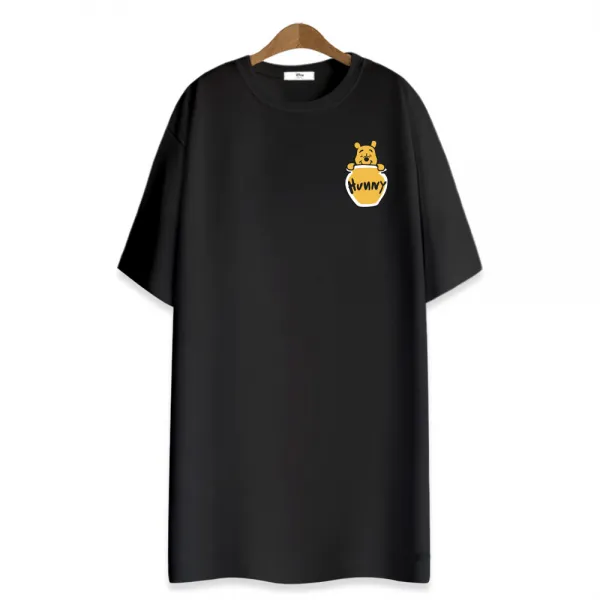 디즈니 여성용 오버핏 롱 반팔티셔츠 RTN18-237