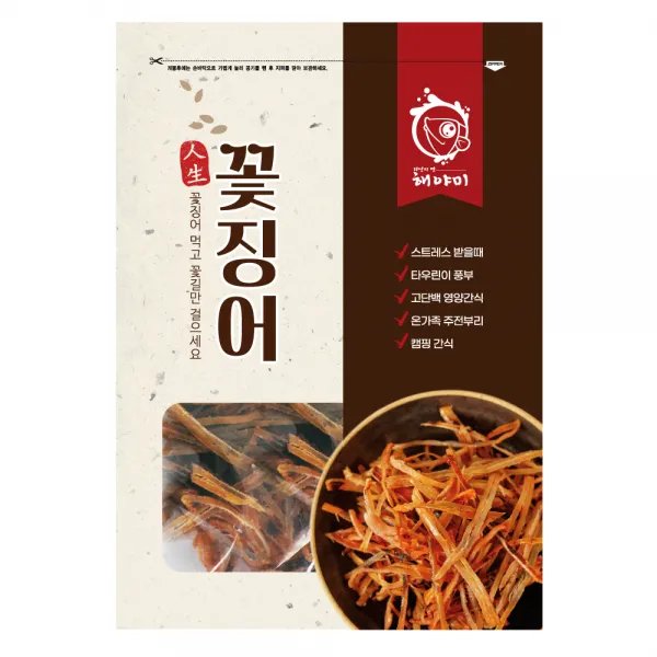 해야미 인생 미니 꽃징어, 300g, 1개