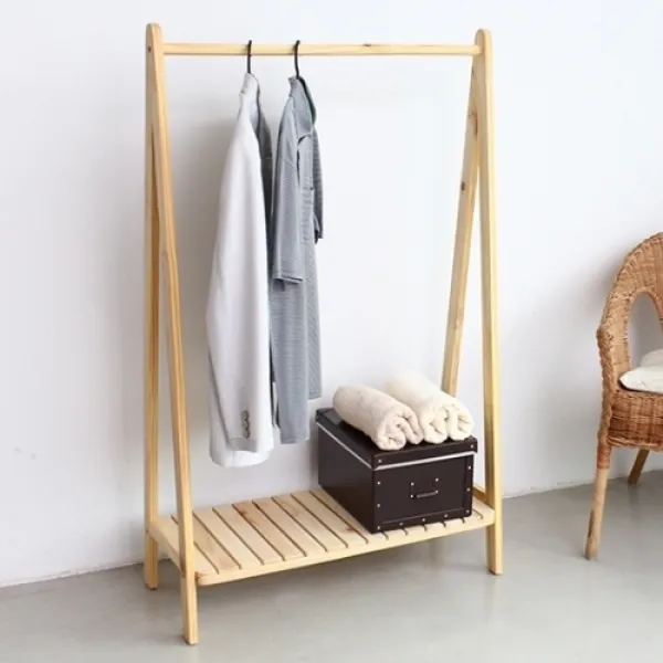 아이리빙 원목 삼각행거 800 대형 혼합 색상