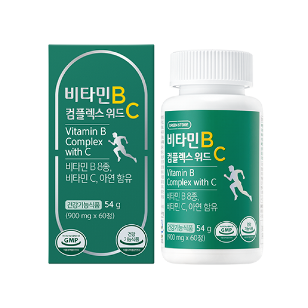 그린스토어 비타민B 컴플렉스 위드C, 1개, 60정