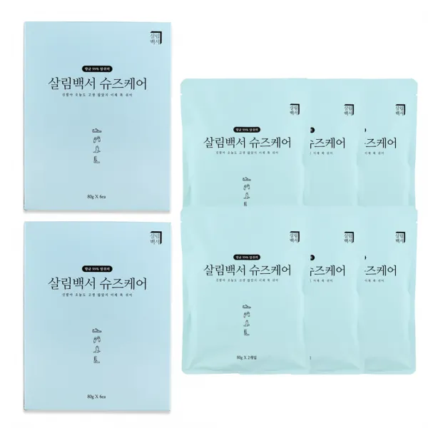 살림백서 슈즈케어 신발탈취제, 80g, 12개