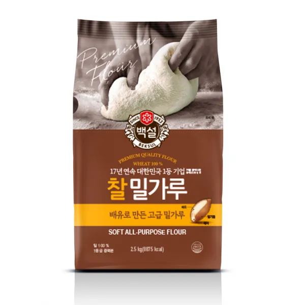 백설 찰밀가루, 2.5kg, 1개