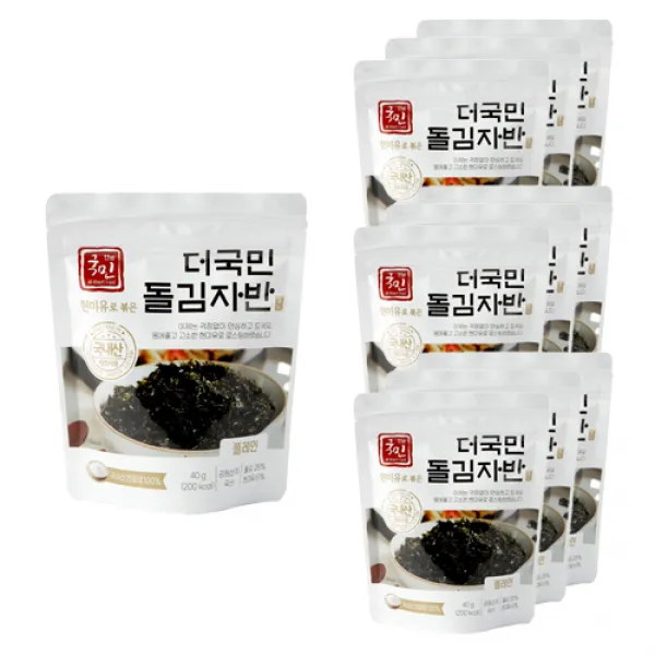 더국민 현미유 돌김자반 골드, 10개, 40g