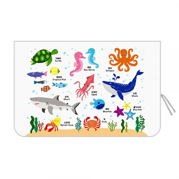 바니바니 차량용 햇빛가리개 아스킨 + 끈 랜덤발송, 암막 - 15_바다나라, 1세트