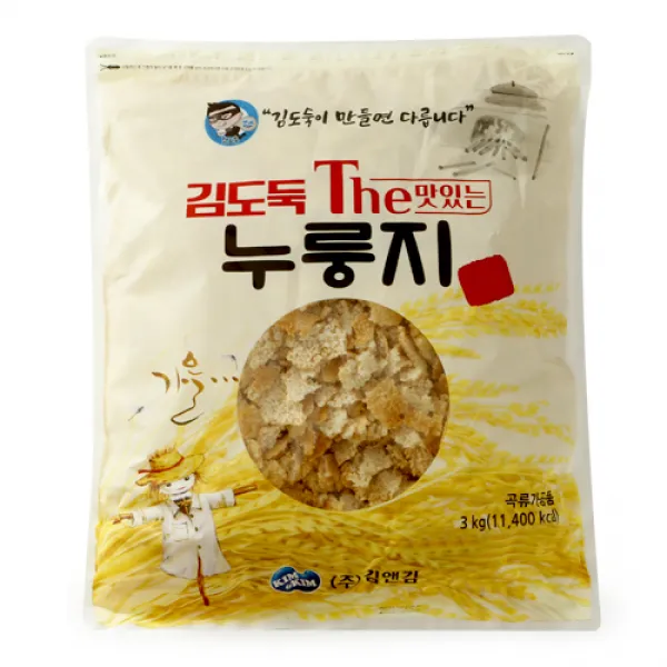 김도둑 The맛있는 누룽지, 3kg, 1개