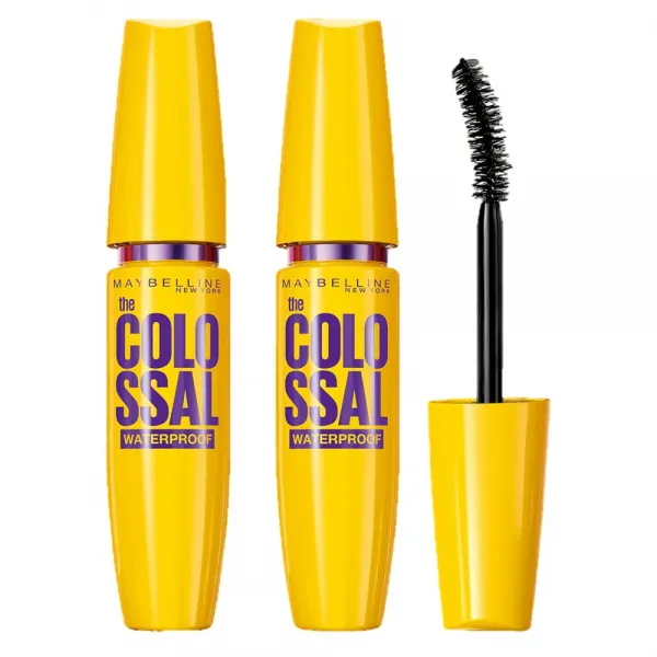 메이블린 콜로썰 워터프루프 마스카라 9.2ml 리얼 블랙 2개