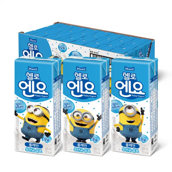 엔요 유산균음료 플레인 200ml 24개