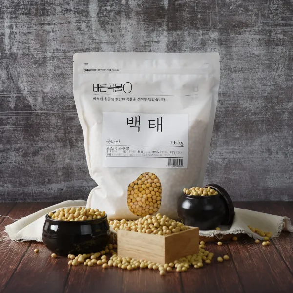 바른곡물 백태, 1.6kg, 1개