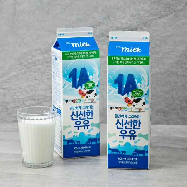  로켓프레시  곰곰 편안하게 소화되는 신선한우유 900ml 2개