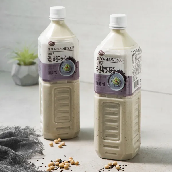 맑은물에 참좋은 국산 흑임자 콩물, 1L, 2개