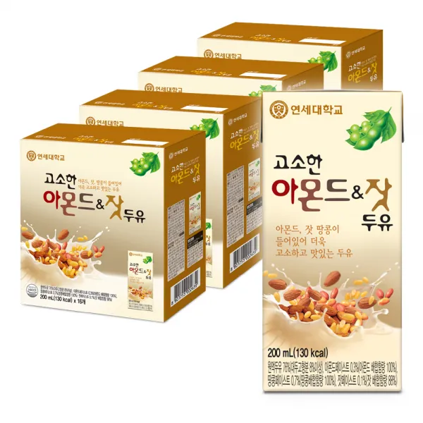 연세두유 아몬드&잣 두유 200ml 64개