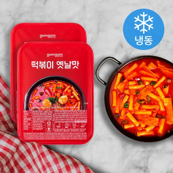 곰곰 떡볶이 옛날맛 (냉동), 560g, 2개