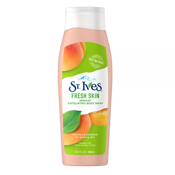 세인트이브스 살구 스크럽 바디워시 과일향, 400ml, 1개