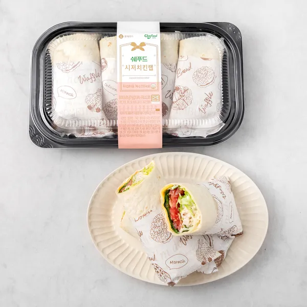 쉐푸드 시저치킨랩 샌드위치, 746g, 1팩