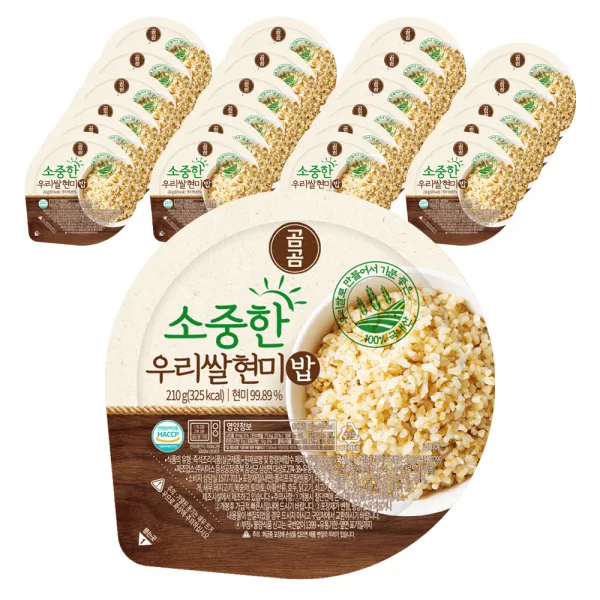 곰곰 소중한 우리쌀 현미밥, 210g, 24개
