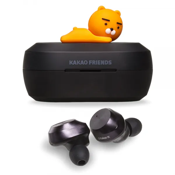 카카오프렌즈 블루투스 이어폰 라이언 Kftws 001 블랙