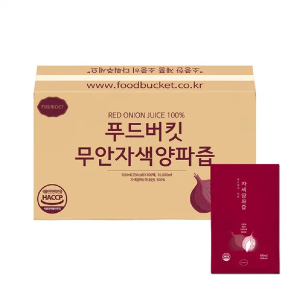 푸드버킷 무안자색양파즙, 100ml, 100개