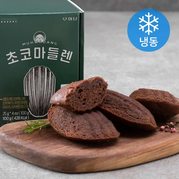 무화당 초코마들렌 (냉동), 25g, 4개