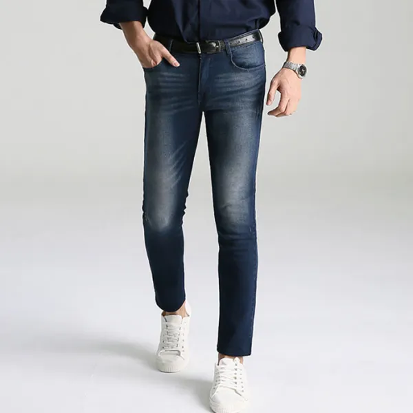 업클라스 남성용 마일드 워싱 청바지 A052