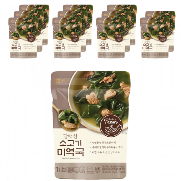 아워홈 담백한 소고기 미역국 300g 12개