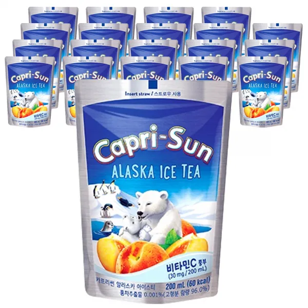 농심 카프리썬 알라스카 아이스티 200ml 20개