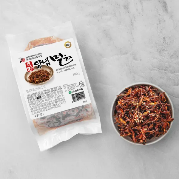 권기옥 명인 웃말 고추장 양념 멸치, 280g, 1개