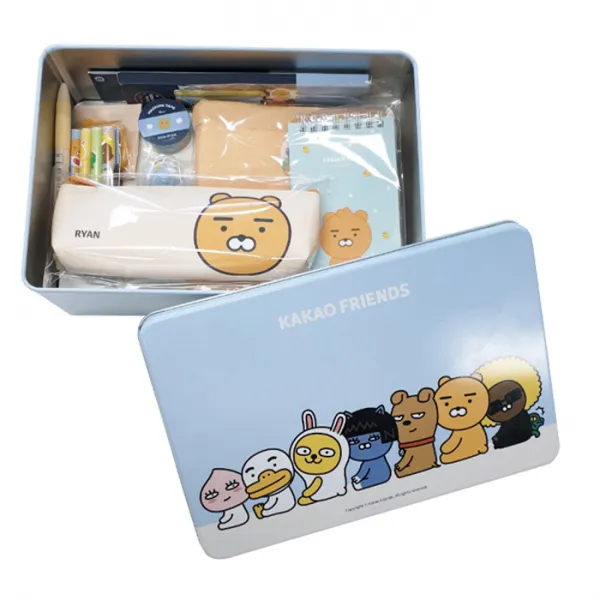 카카오프렌즈 틴케이스 문구세트, 라이언, 1세트