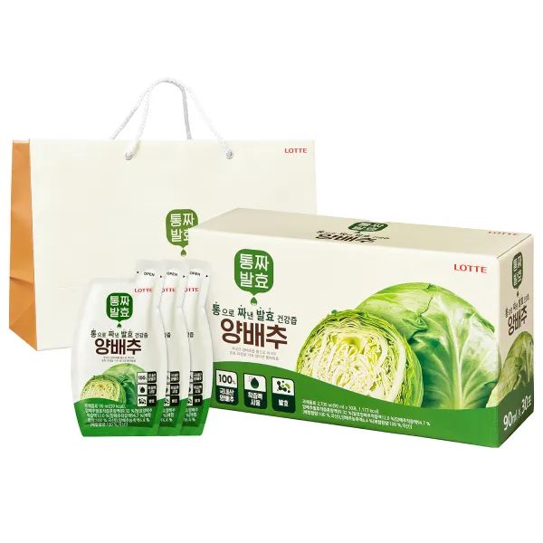 롯데헬스원 통짜발효 양배추 90ml 30개