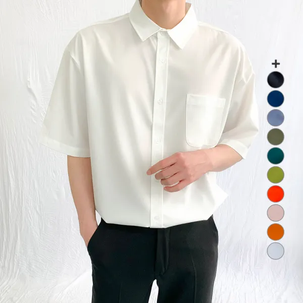 제이에이치스타일 남성용 아이스 쿨링 반팔 셔츠 Jmrok008