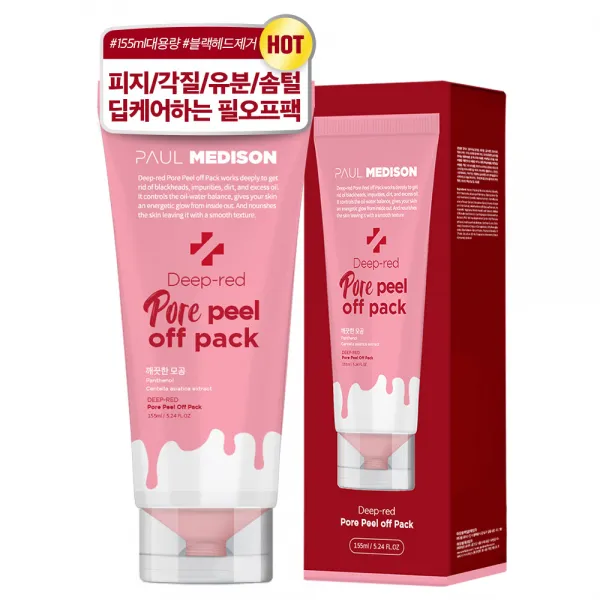 폴메디슨 딥레드 포어 필오프 팩 155ml, 1개