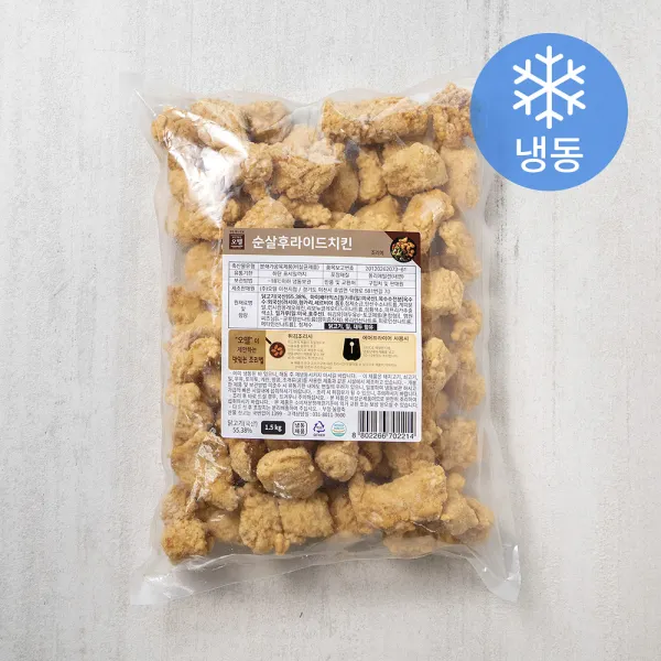 오뗄 순살후라이드치킨 냉동 1.5kg 1개