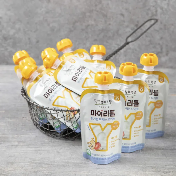 상하목장 마이리틀 유기농 짜먹는 요거트 사과바나나, 85g, 12개
