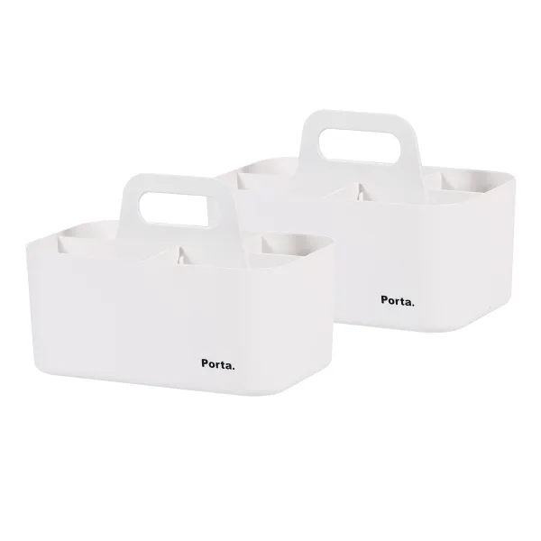 마이룸 포르타 컴팩트 수납정리용품, 아이보리, 2개