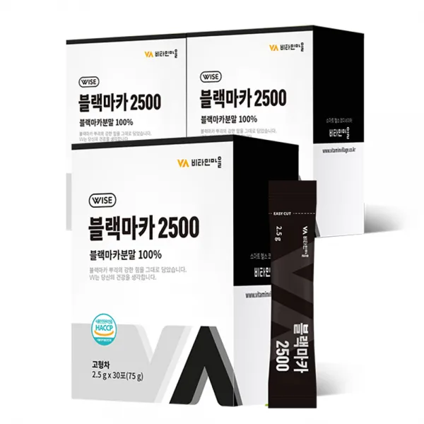 비타민마을 블랙마카 2500 분말 스틱, 2.5g, 90개