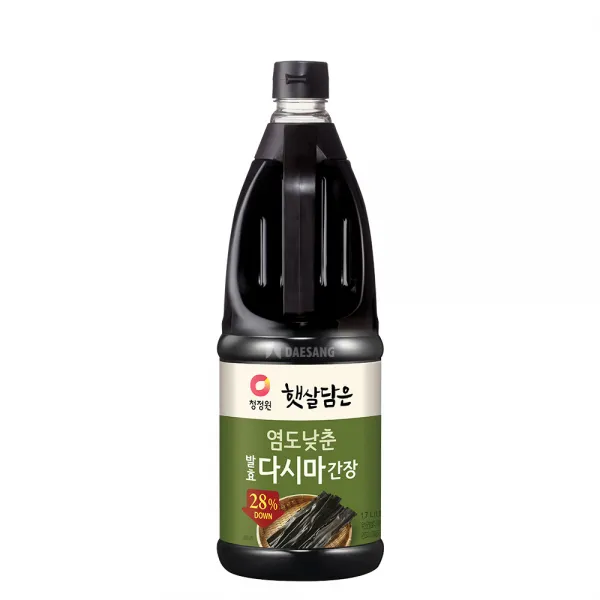 청정원 햇살담은 염도낮춘 발효다시마 간장, 1개, 1.7L