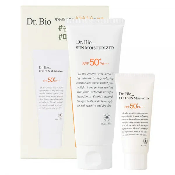 닥터바이오 에코 썬 모이스처라이저 SPF 50+ PA++++ 100ml + 20ml, 1세트