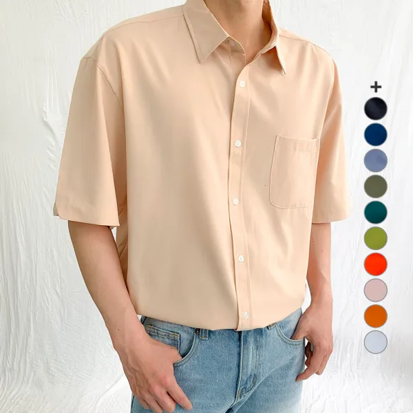 제이에이치스타일 남성용 아이스 쿨링 반팔 셔츠 Jmrok008