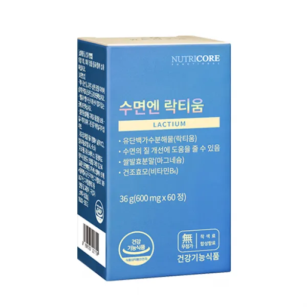 뉴트리코어 수면엔 락티움 영양제, 60정, 1개
